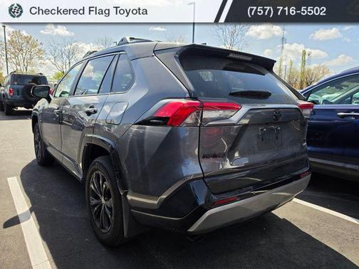 Magnetic Gray Metallic/Midnight Black Metallic 2025 Toyota RAV4 Hybrid SE