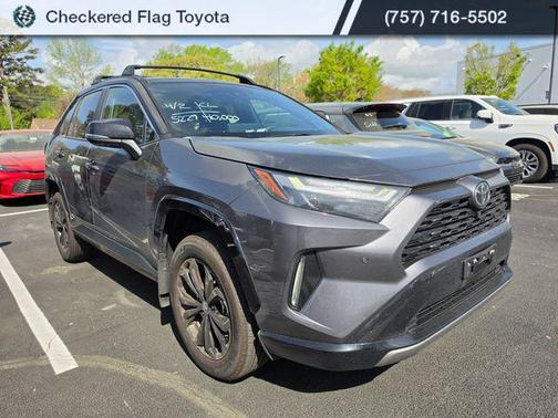 Magnetic Gray Metallic/Midnight Black Metallic 2025 Toyota RAV4 Hybrid SE