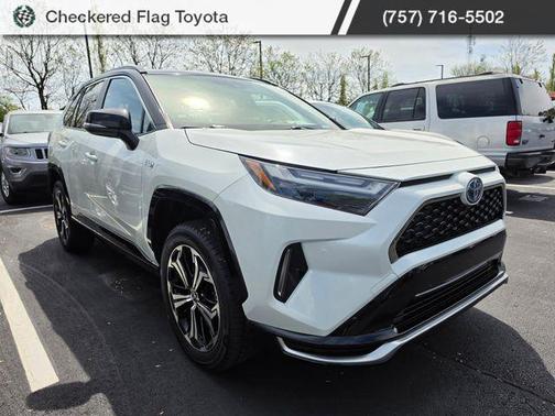 Blizzard Pearl/Midnight Black Metallic 2022 Toyota RAV4 Prime XSE