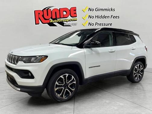 White 2022 Jeep Compass Limited