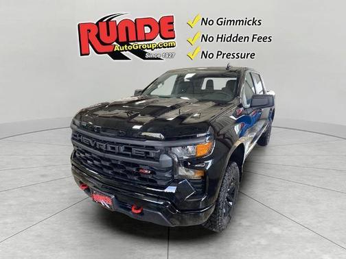 Black 2026 Chevrolet Silverado 1500 Custom Trail Boss