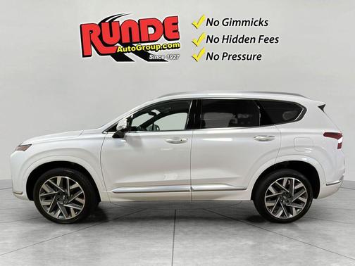 White 2022 Hyundai SANTA FE Calligraphy