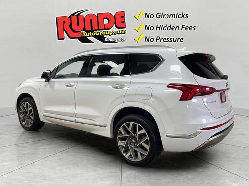 White 2022 Hyundai SANTA FE Calligraphy