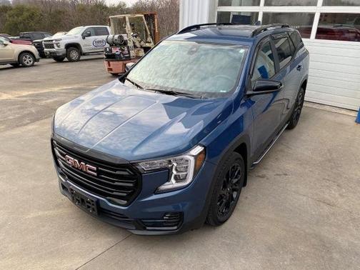 Blue 2024 GMC Terrain SLE