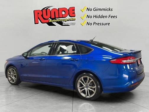 Blue 2017 Ford Fusion S
