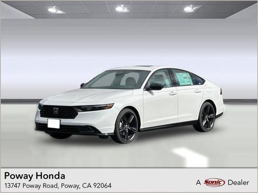 Platinum White Pearl 2026 Honda Accord Hybrid Sport-L