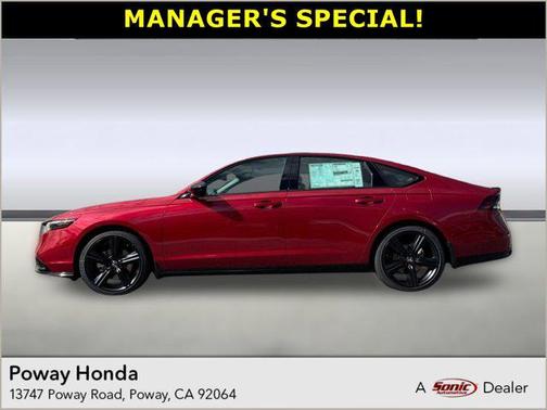 Radiant Red Metallic 2026 Honda Accord Hybrid Sport-L