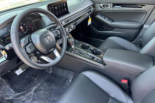 Platinum White Pearl 2026 Honda Civic Hybrid Sport