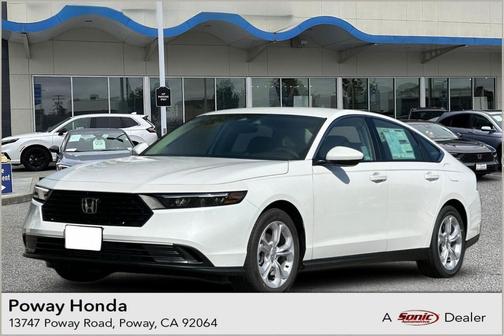 Platinum White Pearl 2026 Honda Accord LX 1.5T