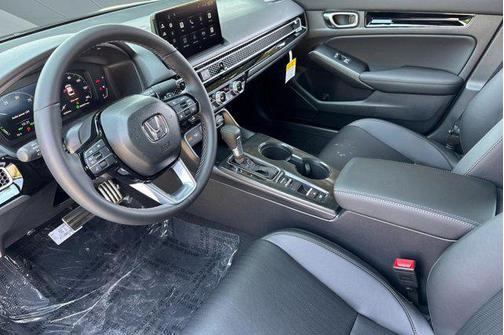 Platinum White Pearl 2026 Honda Civic Hybrid Sport