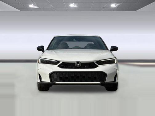 Platinum White Pearl 2026 Honda Civic Hybrid Sport