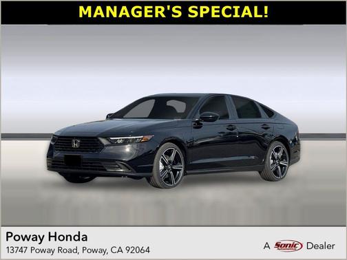 Crystal Black Pearl 2026 Honda Accord Hybrid Sport