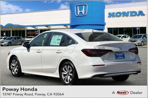 Platinum White Pearl 2026 Honda Civic LX