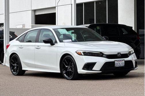 Platinum White Pearl 2022 Honda Civic Sport