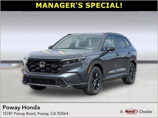 Meteorite Gray Metallic 2026 Honda CR-V Hybrid Sport-L FWD