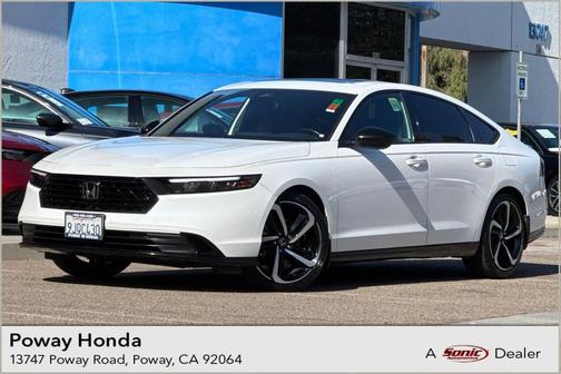 Platinum White Pearl 2023 Honda Accord Hybrid Sport-L
