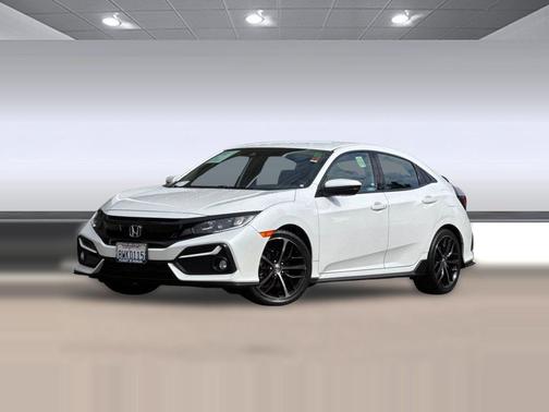 Platinum White Pearl 2021 Honda Civic Sport