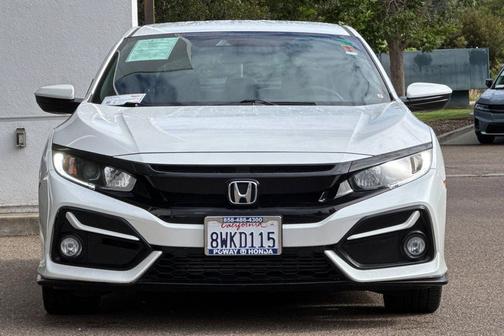 Platinum White Pearl 2021 Honda Civic Sport
