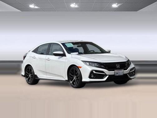 Platinum White Pearl 2021 Honda Civic Sport