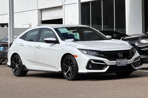 Platinum White Pearl 2021 Honda Civic Sport