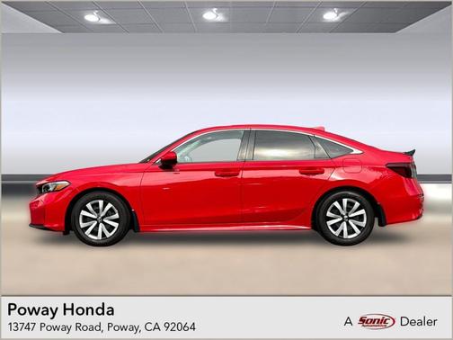Rallye Red 2025 Honda Civic LX