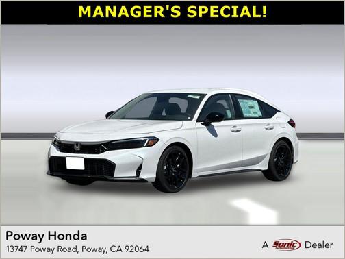Platinum White Pearl 2026 Honda Civic Sport
