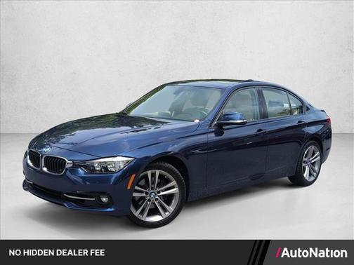 Blue 2016 BMW 328 i