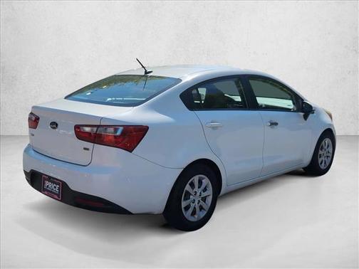 Clear White 2015 Kia Rio LX