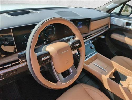 Serenity White 2026 Hyundai SANTA FE HEV Calligraphy