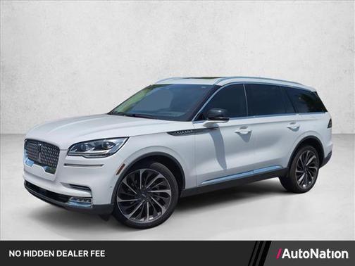Pristine White Metallic Tri-Coat 2020 Lincoln Aviator Reserve AWD