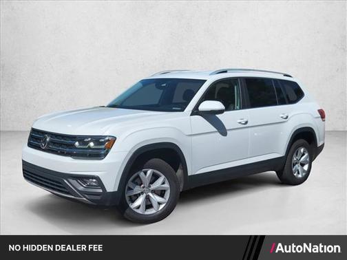 Pure White 2018 Volkswagen Atlas 3.6L SE w/Technology