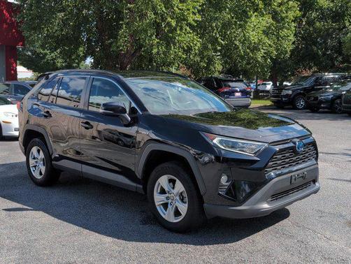 Midnight Black Metallic 2021 Toyota RAV4 Hybrid XLE