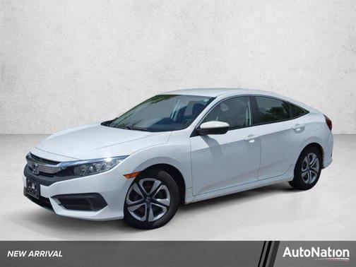 Taffeta White 2017 Honda Civic LX