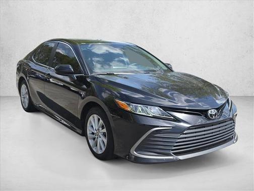 Midnight Black Metal 2022 Toyota Camry LE