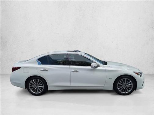 Pure White 2018 INFINITI Q50 3.0t LUXE