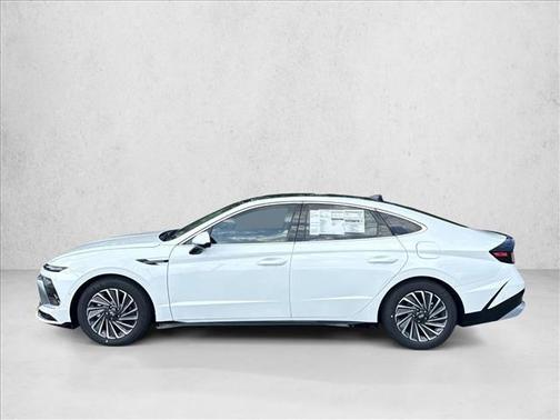 Serenity White 2025 Hyundai SONATA Hybrid Limited