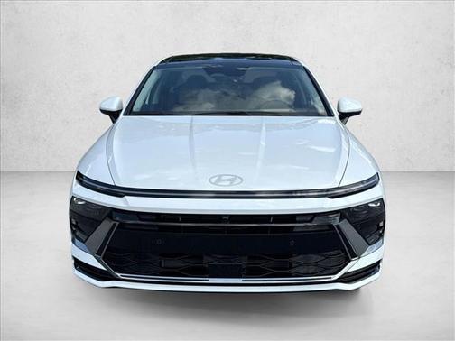 Serenity White 2025 Hyundai SONATA Hybrid Limited