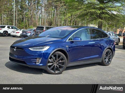 Deep Blue Metallic 2018 Tesla Model X 75D