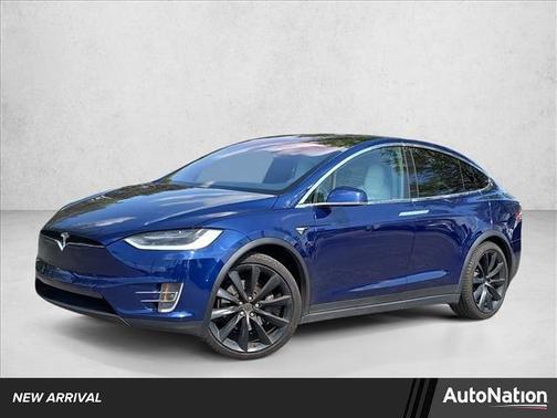 Deep Blue Metallic 2018 Tesla Model X 75D