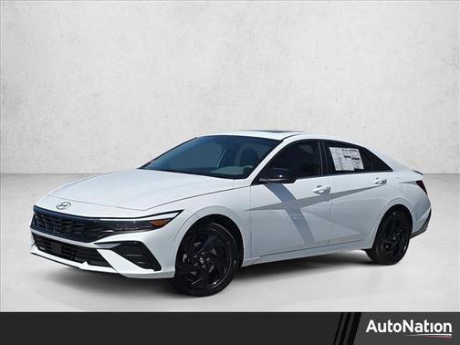 Serenity White 2026 Hyundai ELANTRA Sport Sedan