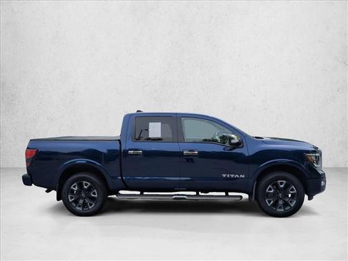 Deep Blue Pearl 2023 Nissan Titan Platinum Reserve