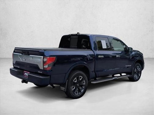Deep Blue Pearl 2023 Nissan Titan Platinum Reserve