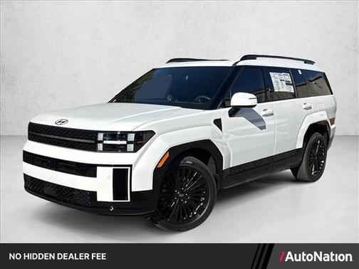 Serenity White 2026 Hyundai SANTA FE HEV Calligraphy
