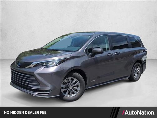 Predawn Gray Mica 2021 Toyota Sienna LE