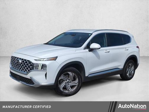 Quartz White 2021 Hyundai SANTA FE SEL 2.4