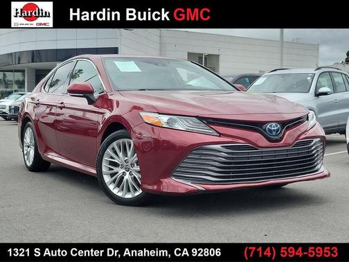 Ruby Flare Pearl 2020 Toyota Camry Hybrid XLE