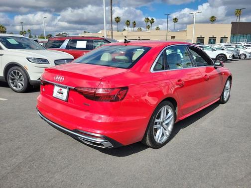 Progressive Red 2024 Audi A4 45 S line quattro Premium