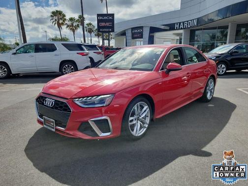 Progressive Red 2024 Audi A4 45 S line quattro Premium