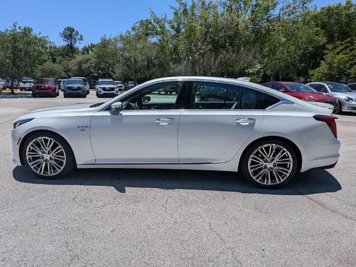 Crystal White Tri-Coat 2023 Cadillac CT5 PREMIUM LUXURY
