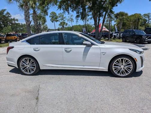 Crystal White Tri-Coat 2023 Cadillac CT5 PREMIUM LUXURY